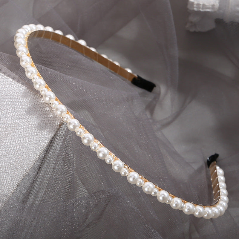 Wholesale Bridal Hand Braided Knotted Pearl Headbands